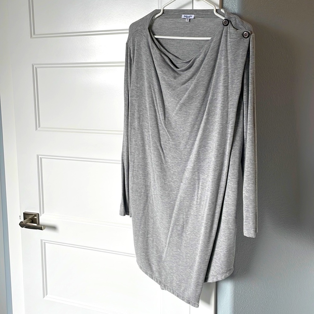 Splendid cotton long wrap cardigan